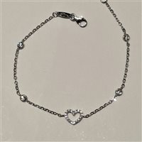 Bracciale Fanton Gioielli Donna BRACCIALI ORO in Oro bianco Cubic Zirconia BROR-163-52